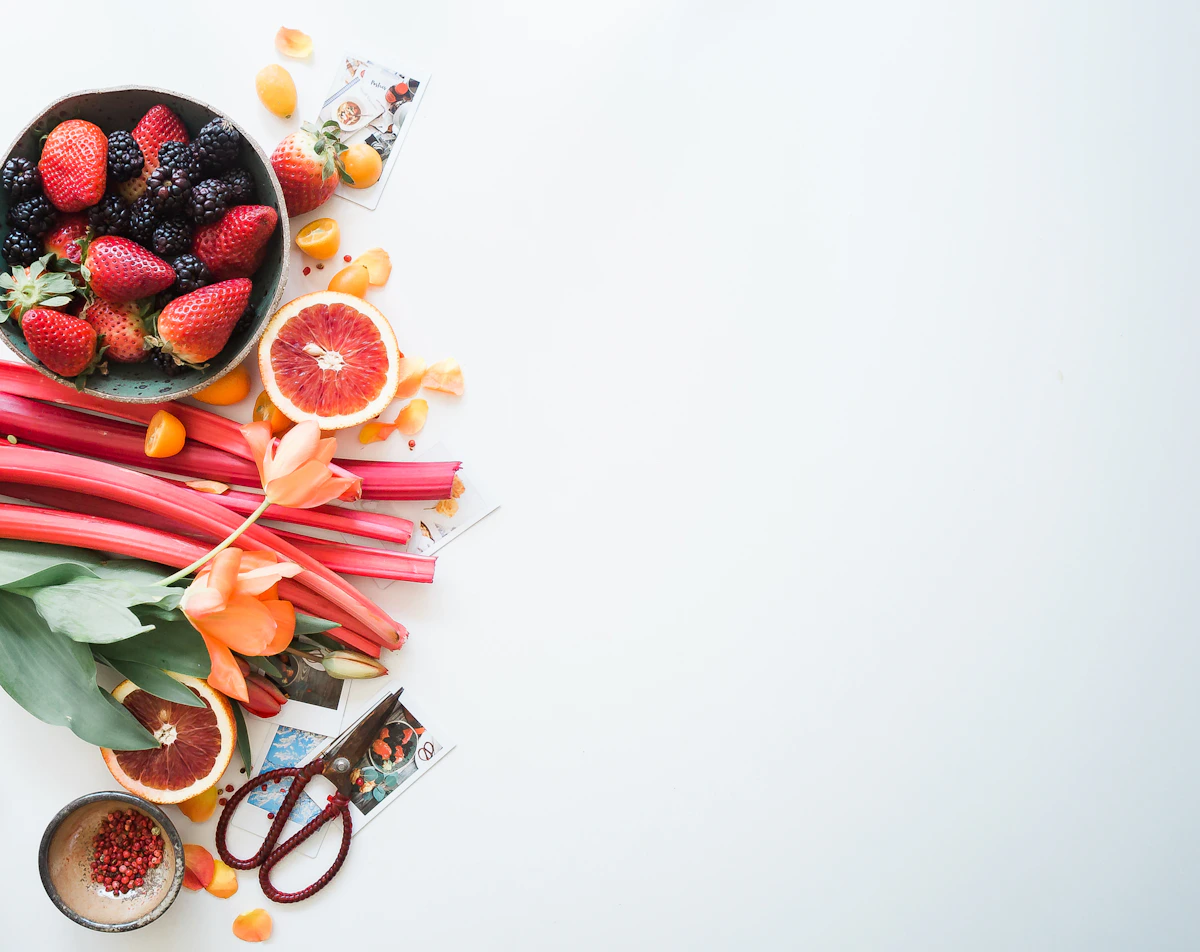 Fresh, colorful fruit served in the school cafeteria